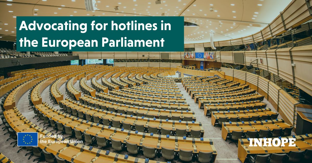Advocating for hotlines in the European Parliament