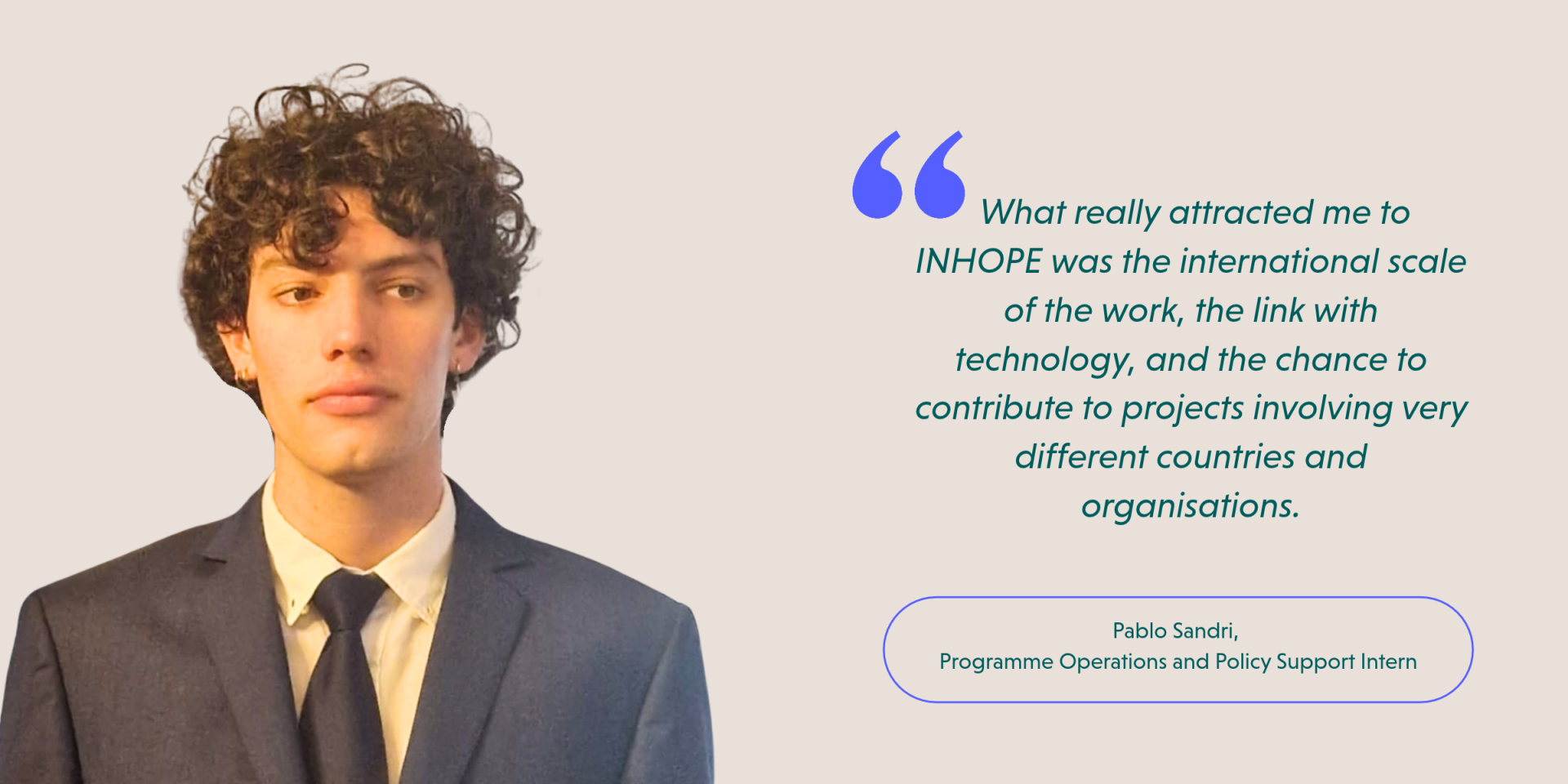 Pablo Sandri joins INHOPE as Programme Operations and Policy Support Intern