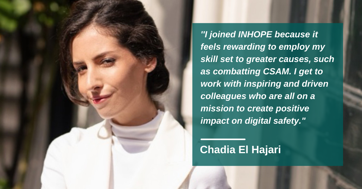 Meet Chadia, INHOPE's Social Media Specialist