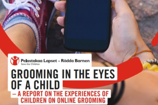 Save the Children Finland published a report on online grooming in English