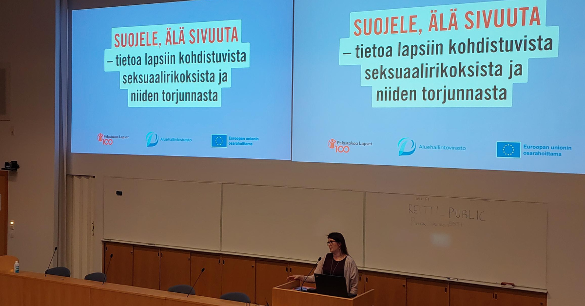 Save the Children Finland’s seminar “Protect, don’t ignore"