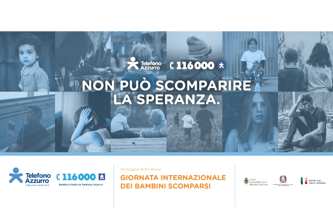 Telefono Azzurro celebrate International Missing Children's Day