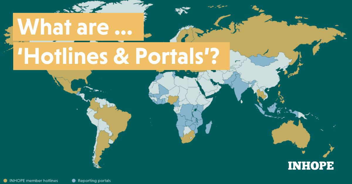 What is the difference between a hotline and a portal?