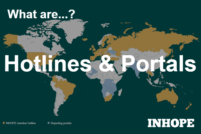 What is the difference between a hotline and a portal?